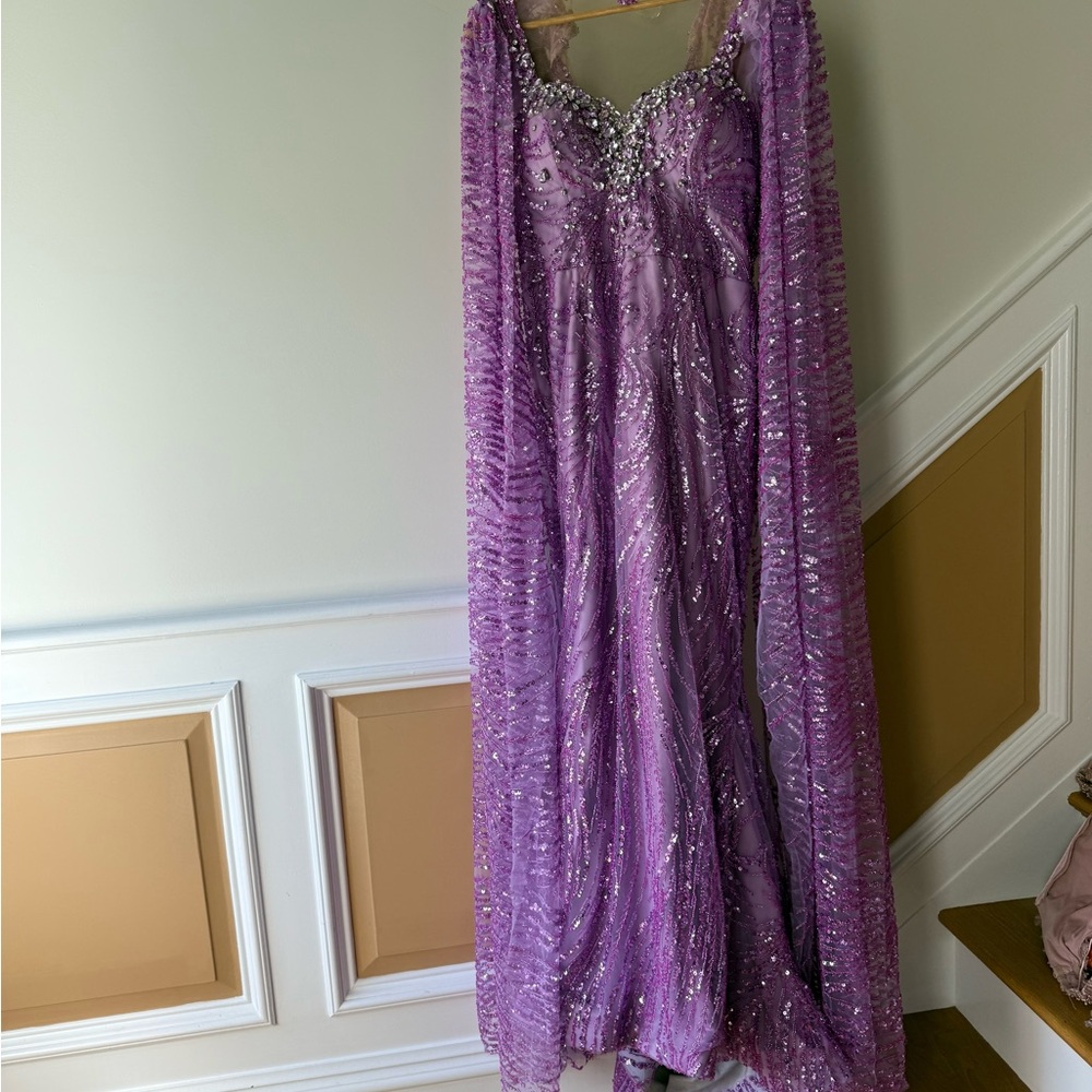Elegant Purple Evening Gown